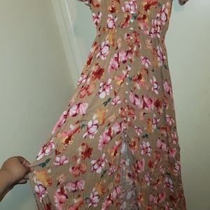 Long floral dress